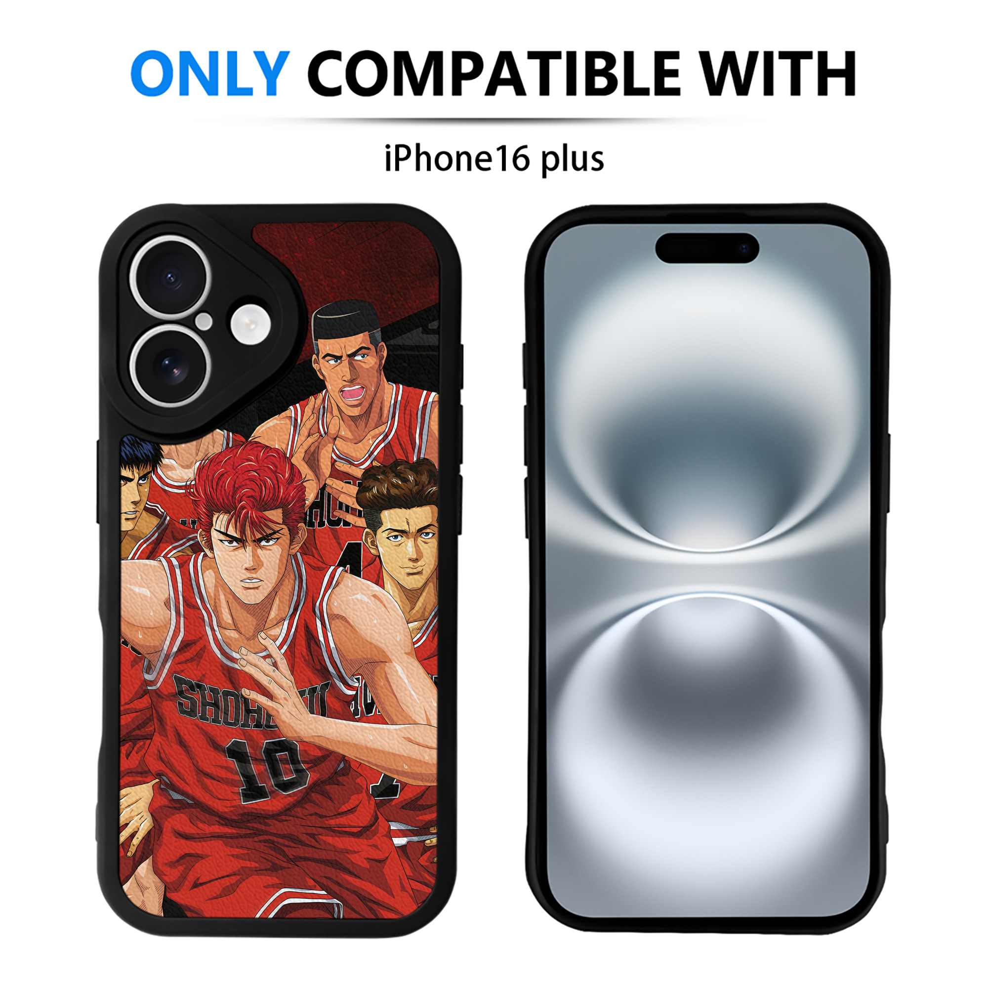（画像用） SLAM DUNK／スラムダンク 【iPhone 16シリーズ対応】シリコンスマホケース（レザー調） 材質：シリコン